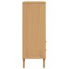 vidaXL Buffet SENJA aspect rotin marron 90x40x112cm bois massif de pin