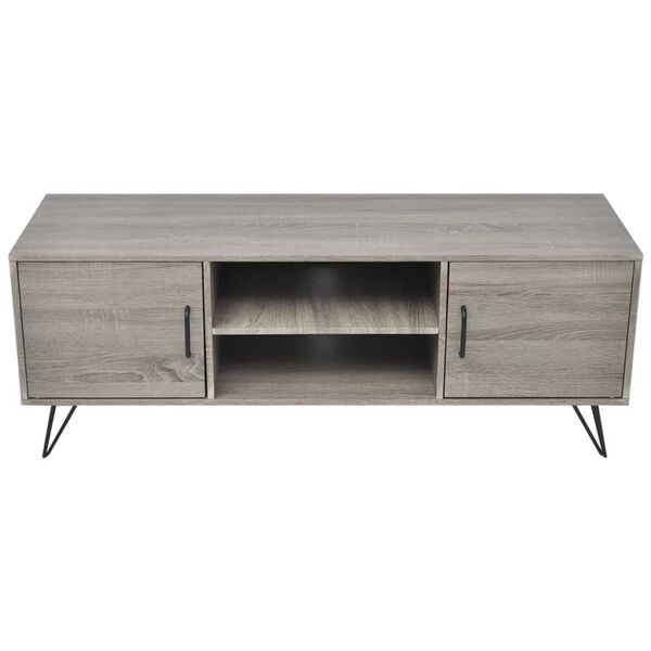 vidaXL Meuble TV 120x40x45 cm Gris