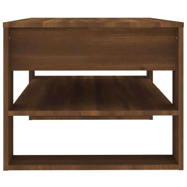 vidaXL Table basse Ch&ecirc;ne marron 102x55x45 cm Bois d'ing&eacute;nierie