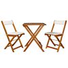 vidaXL | Salons de jardin | avec coussin Pliable 2 pcs Teinte bois chaud