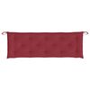 vidaXL Coussins de banc de jardin lot de 2 rouge bordeaux tissu Oxford