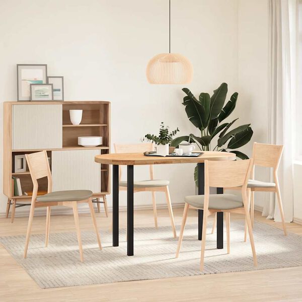 vidaXL Pieds de table console 4 pi&egrave;ces Noir 72-74 cm Acier