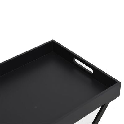 vidaXL Table pliable Noir 48x34x61 cm MDF