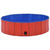 vidaXL Piscine pliable pour chiens Rouge 120x30 cm PVC