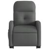 vidaXL Fauteuil inclinable de massage électrique gris foncé tissu