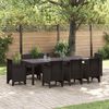 vidaXL Table de Jardin Marron 250 x 100 x 73 cm polyrotin