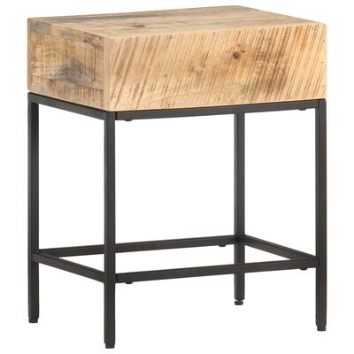 vidaXL Table d'appoint 40x30x50 cm Bois massif de manguier brut