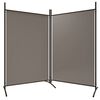 vidaXL Cloison de s&eacute;paration 2 panneaux Anthracite 175x180 cm Tissu