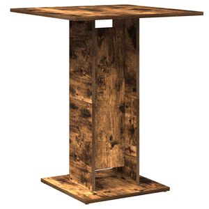 vidaXL Table de bistro Chêne fumé 60x60x75 cm Bois d'ingénierie