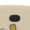 vidaXL Fauteuil inclinable de massage crème tissu