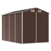 vidaXL Abri de jardin marron 191 x 300 x 198 cm en acier galvanis&eacute;