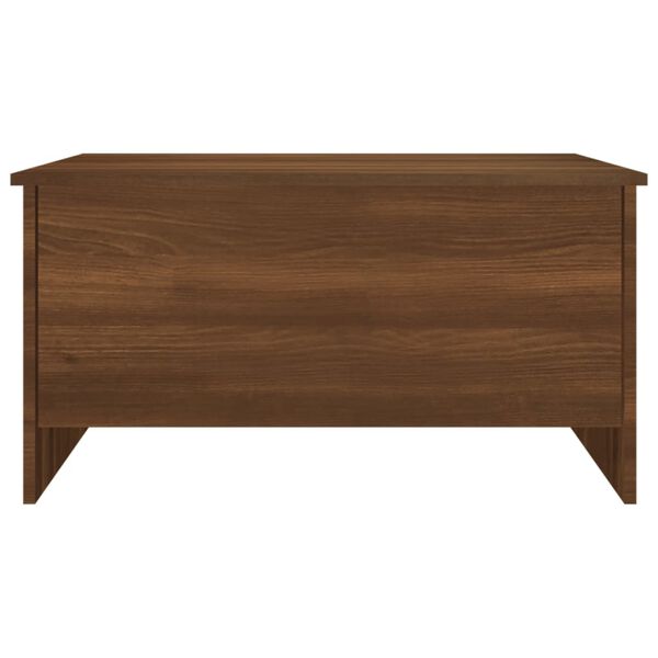 vidaXL Table basse Chêne marron 80x55,5x41,5 cm Bois d'ingénierie