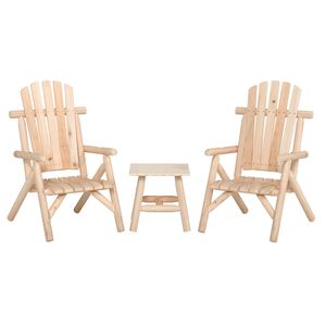 vidaXL Ensemble de salon de jardin 3 pcs bois massif d'&eacute;pic&eacute;a