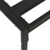 vidaXL Table basse de jardin noir 60x60x35 cm acier