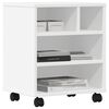 vidaXL Support d'imprimante avec roulettes blanc 41x32x48 cm
