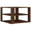 vidaXL Table basse ch&ecirc;ne marron 58x58x40 cm bois d'ing&eacute;nierie