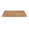 vidaXL Dessus de table Bois de teck solide 60x60x2,5 cm