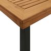 vidaXL Ensemble &agrave; manger de jardin 7 pcs bois d'acacia solide et m&eacute;tal