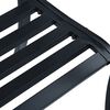 vidaXL Banc de jardin 125 cm Noir Acier