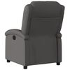 vidaXL Fauteuil inclinable gris cuir véritable