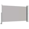 vidaXL Auvent lat&eacute;ral r&eacute;tractable de patio 140 x 300 cm Gris