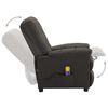 vidaXL Fauteuil &eacute;lectrique de massage taupe tissu