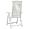 vidaXL Chaises inclinables de jardin lot de 2 blanc PP