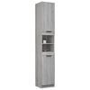 vidaXL Armoire de bain Sonoma gris 32x34x188,5 cm Bois d'ing&eacute;nierie
