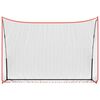 vidaXL Filet d'entraînement de golf noir/rouge 305x91x213 cm polyester