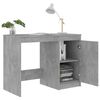 vidaXL Bureau Gris b&eacute;ton 100x50x76 cm Bois d'ing&eacute;nierie