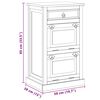 vidaXL Armoire &agrave; chaussures 4 couches avec tiroir Bois de r&eacute;cup&eacute;ration