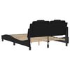 vidaXL Cadre de lit Viana avec LED sans matelas noir 137x190 cm