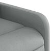 vidaXL Fauteuil inclinable de massage &eacute;lectrique gris clair tissu