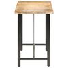 vidaXL Table de bar 150x70x107 cm Bois de manguier brut