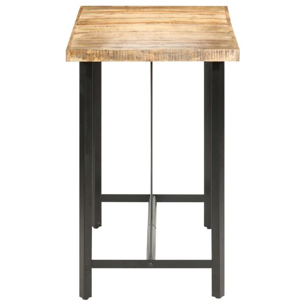vidaXL Table de bar 150x70x107 cm Bois de manguier brut