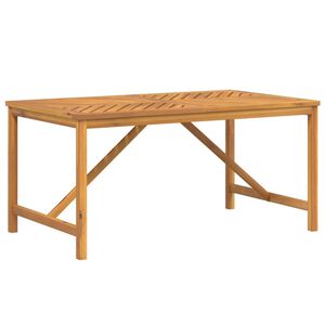 vidaXL Table &agrave; manger de jardin 150x90x74 cm bois d'acacia solide