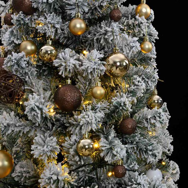 vidaXL Sapin de No&euml;l artificiel articul&eacute; 300 LED et boules 210 cm