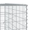 vidaXL Panier gabion avec couvercle 1000x100x200 cm fer galvanis&eacute;