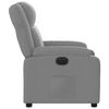 vidaXL Fauteuil inclinable &eacute;lectrique gris clair tissu