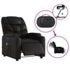 vidaXL Fauteuil inclinable de massage &eacute;lectrique noir similicuir