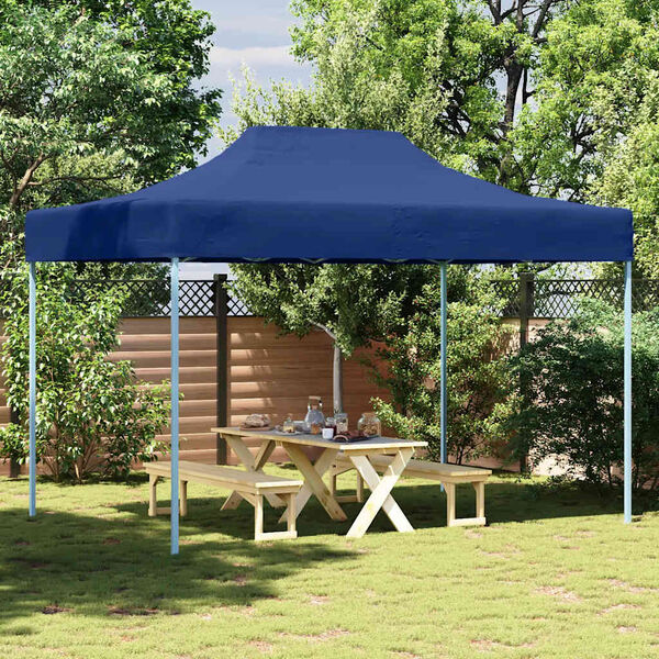 vidaXL Tente de réception pliable professionnelle 3x4 m Acier Bleu