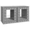 vidaXL Poteaux &agrave; panier de gabion 2 pcs 50x50x60 cm Fer