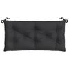 vidaXL Coussins de banc jardin lot de 2 noir 100x50x7 cm tissu Oxford
