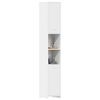 vidaXL Armoire de salle de bain Blanc 30x30x183,5 cm Bois d'ing&eacute;nierie