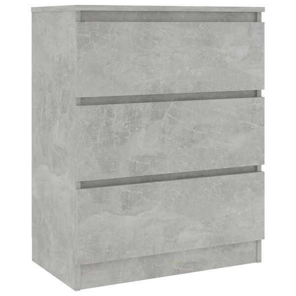 vidaXL Buffet Gris b&eacute;ton 60x35x76 cm Bois d'ing&eacute;nierie