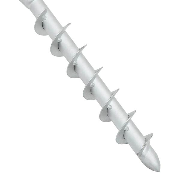 vidaXL Base de parasol enterr&eacute; avec tringle 16x16x52 cm acier