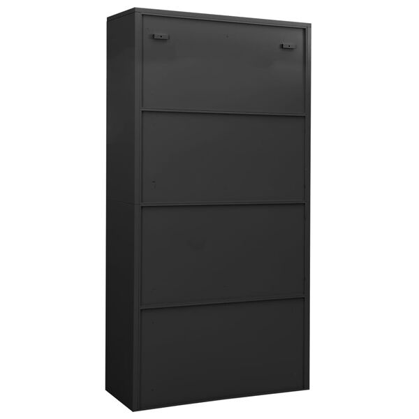 vidaXL Armoire de bureau Anthracite 90x40x180 cm Acier