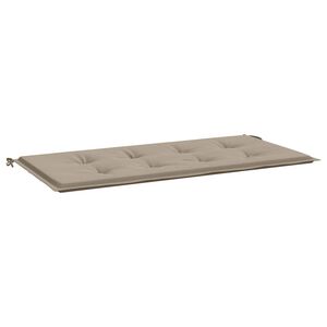 vidaXL Coussin de banc de jardin taupe 120x50x4 cm tissu oxford