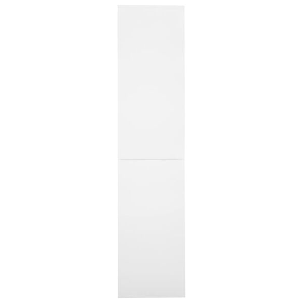 vidaXL Armoire de bureau et porte coulissante Blanc 90x40x180 cm Acier