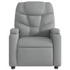 vidaXL Fauteuil de massage inclinable gris clair tissu